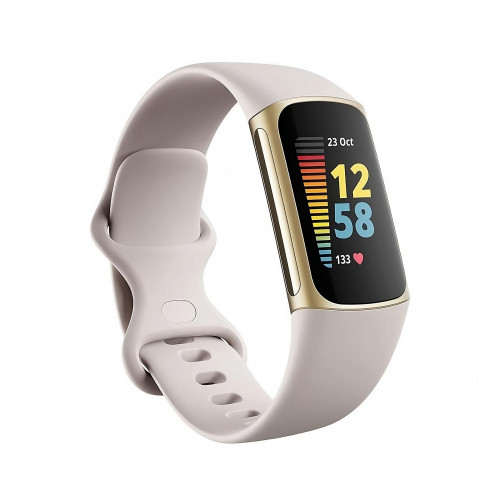 Фітнес-браслет Fitbit Charge 5 Lunar White/Soft Gold Stainless Steel (FB421GLWT)